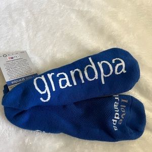 Notes to self socks, NWT, I love Grandpa